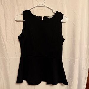 H&M Black Peplum Blouse